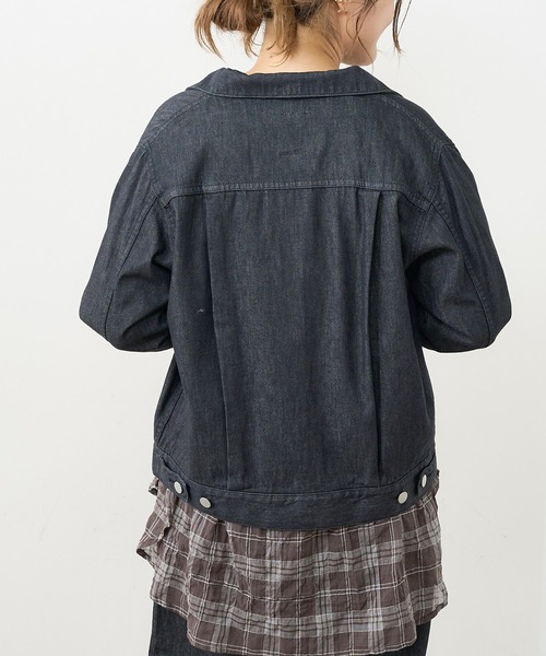 PUAL CE CIN(ピュアルセシン)の「【Du noir】JAPAN MADE デニムジャケット(デニムジャケット・レディース・ブラック/インディゴブルー・FREE)」の11枚目の写真