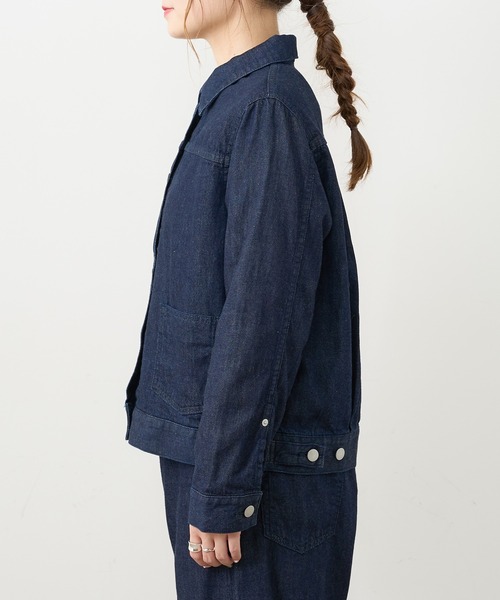 PUAL CE CIN(ピュアルセシン)の「【Du noir】JAPAN MADE デニムジャケット(デニムジャケット・レディース・ブラック/インディゴブルー・FREE)」の17枚目の写真