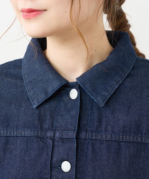 PUAL CE CIN(ピュアルセシン)の「【Du noir】JAPAN MADE デニムジャケット(デニムジャケット・レディース・ブラック/インディゴブルー・FREE)」の19枚目の写真