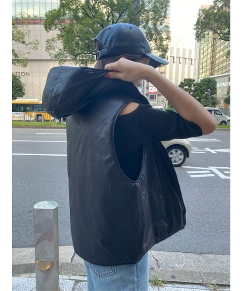 ジャケット・アウター THROW BY SLY LAYERED SOUTIEN COLLAR COAT THROW by SLY（スローバイスライ）の「THROW LAYERED SOUTIEN