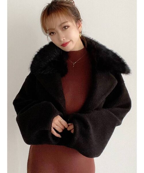 RESEXXY（リゼクシー）の「ファー付クロップドジャケット（その他
