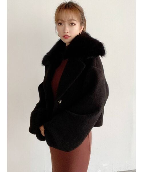 RESEXXY（リゼクシー）の「ファー付クロップドジャケット（その他
