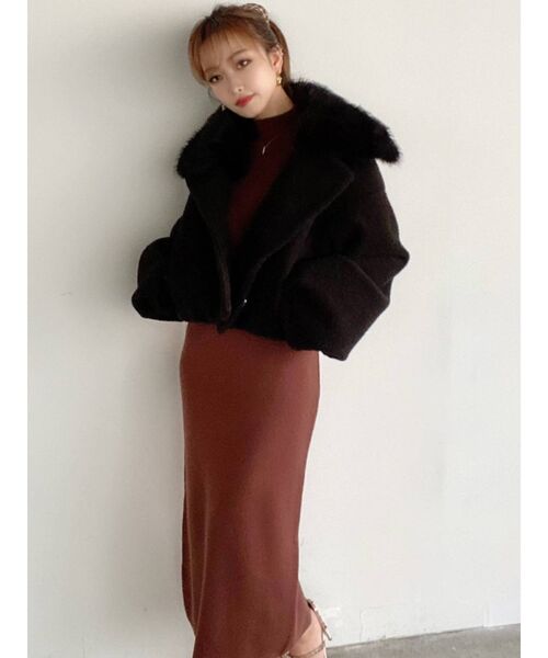 RESEXXY（リゼクシー）の「ファー付クロップドジャケット（その他