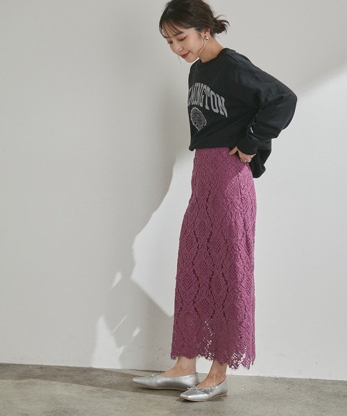 Champion（チャンピオン）の「【Champion】人気のカレッジロゴ。クルーネックスウェットシャツ（スウェット・レディース・グレー/ブラック/ホワイト・M/L）」の22枚目の写真