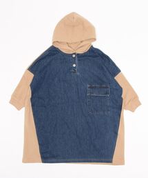 Ocean&Ground | フードツキスモックワンピース（100～140cm）(ワンピース)