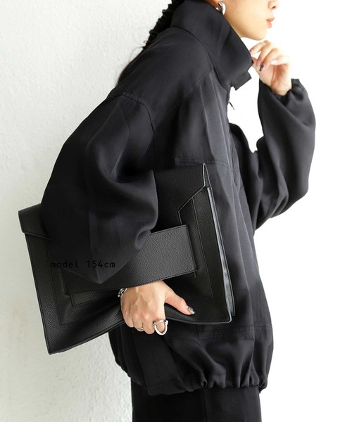 antiqua（アンティカ）の「ハーフジッププルオーバー（ブルゾン・レディース・ブラック・FREE）」の3枚目の写真