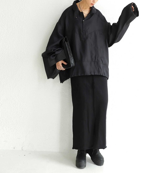 antiqua（アンティカ）の「ハーフジッププルオーバー（ブルゾン・レディース・ブラック・FREE）」の10枚目の写真