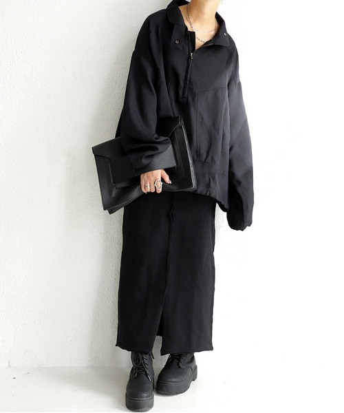 antiqua（アンティカ）の「ハーフジッププルオーバー（ブルゾン・レディース・ブラック・FREE）」の12枚目の写真