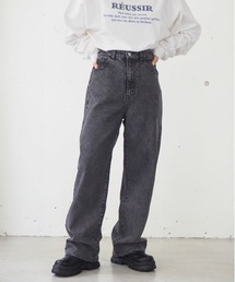 【2サイズ展開】ケミカル加工・オーバーダイストレートデニム【web限定アイテム・Sサイズあり】
