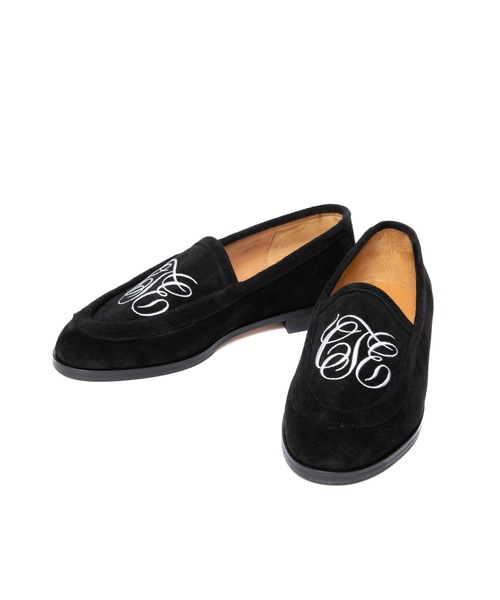 COOTIE PRODUCTIONS（クーティープロダクションズ）の「Raza House Shoes (Horse Suede)（ローファー・メンズ・ブラック/ブラック系1・8/9/8h/9h/7h/7）」の2枚目の写真