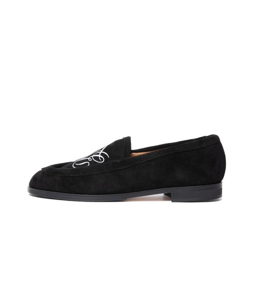 COOTIE PRODUCTIONS（クーティープロダクションズ）の「Raza House Shoes (Horse Suede)（ローファー・メンズ・ブラック/ブラック系1・8/9/8h/9h/7h/7）」の4枚目の写真