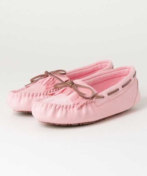 LibertyDoll(リバティードール)の「LIBERTYDOLL / フラット モカシン レース フリンジ スリッポンシューズ (3204)(モカシン/デッキシューズ・レディース・レッド/ピンク/ブルー・LL/S/M/L)」の1枚目の写真
