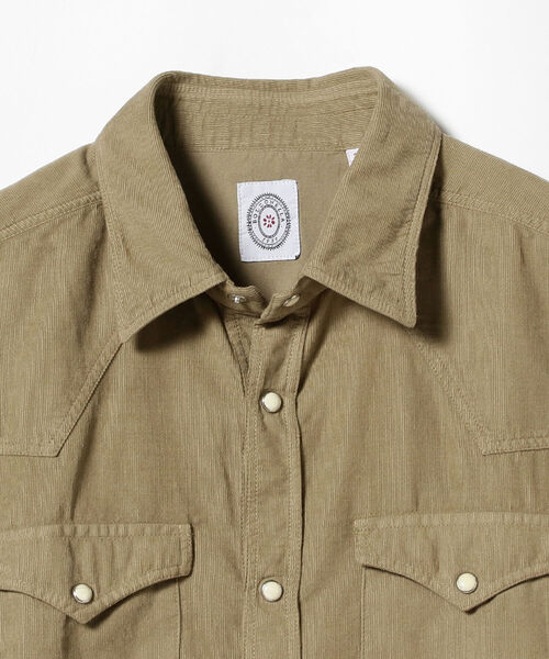 BOLZONELLA（ボルゾネッラ）の「BOLZONELLA / コーデュロイ ウエスタンシャツ（シャツ/ブラウス・メンズ・ベージュ・40/38/39/37）」の3枚目の写真
