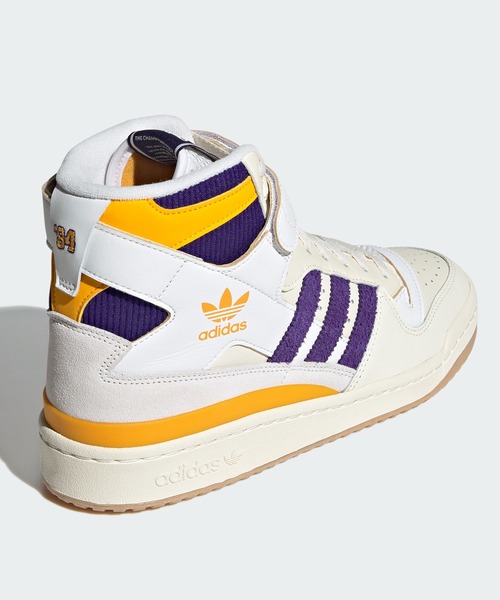 adidas（アディダス）の「フォーラム 84 ハイ [FORUM 84 HIGH] アディダスオリジナルス（スニーカー・メンズ・ホワイト×グリーン/ホワイト系その他・22.5cm/23.5cm/24.5cm/25.5cm/26.5cm/27.5cm/28.5cm/23.0cm/24.0cm/25.0cm/26.0cm/27.0cm/28.0cm/29.0cm/22.0cm）」の9枚目の写真