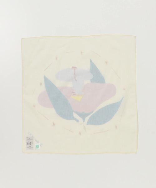 KBF（ケイビーエフ）の「Aki Ishibashiコラボハンカチ（バンダナ/スカーフ・レディース・ブラック/アイボリー/ミント・ONE）」の9枚目の写真
