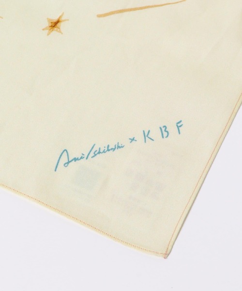KBF（ケイビーエフ）の「Aki Ishibashiコラボハンカチ（バンダナ/スカーフ・レディース・ブラック/アイボリー/ミント・ONE）」の11枚目の写真