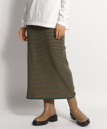niko and... | やわらかニットボーダースカート(スカート)