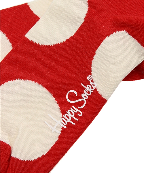 Happy Socks（ハッピーソックス）の「Jｕｍｂｏ Dot　ＪD01-405-7AW（ソックス/靴下・レッド・S-M/M-L）」の4枚目の写真