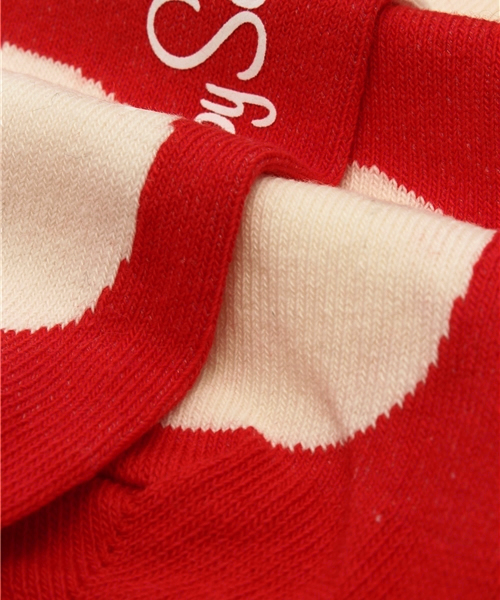 Happy Socks（ハッピーソックス）の「Jｕｍｂｏ Dot　ＪD01-405-7AW（ソックス/靴下・レッド・S-M/M-L）」の6枚目の写真
