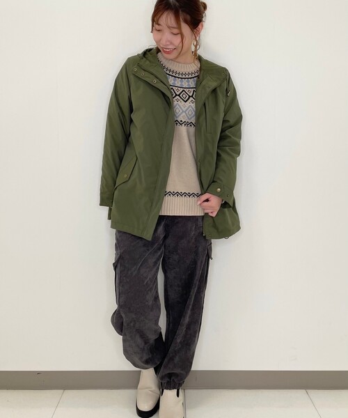 Cutie Blonde（キューティーブロンド）の「◆【S-LL】コーデュロイイージーカーゴジョガーパンツ（その他パンツ・レディース・カーキ/サンドベージュ/グレー系その他/ナチュラル・01/02/03/04）」の20枚目の写真