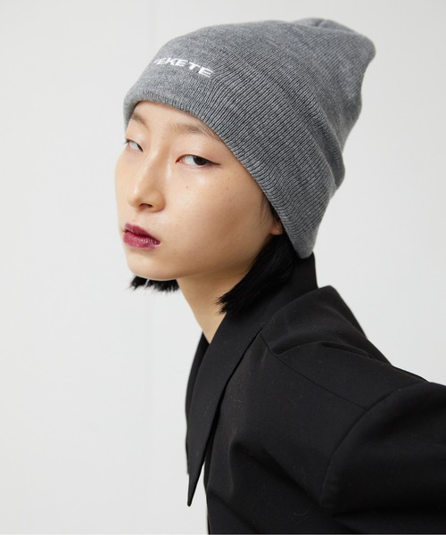 FEKETE（フェケテ）の「FEKETE MADE BASIC LOGO BEANIE（ニットキャップ/ビーニー・メンズ・ブラック/グレー/ブルー/グリーン・FREE）」の14枚目の写真