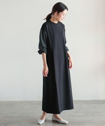 NOMBRE IMPAIR | スプリットジョーゼットコンビ　ハイネックOP(ワンピース)