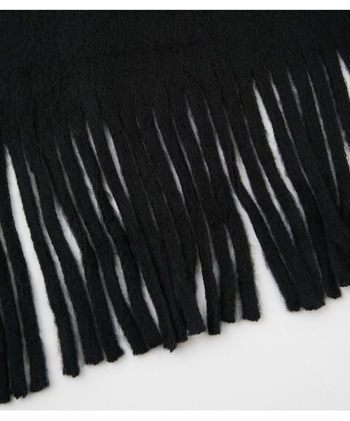 AZUL by moussy(アズールバイマウジー)の「RUSSELL KNITTING MUFFLER/ラッセルニッティングマフラー(マフラー・メンズ・ライトカーキ/ライトピンク/オフホワイト/ベージュ/ブラック・FREE)」の12枚目の写真