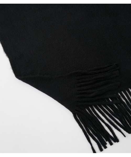 AZUL by moussy(アズールバイマウジー)の「RUSSELL KNITTING MUFFLER/ラッセルニッティングマフラー(マフラー・メンズ・ライトカーキ/ライトピンク/オフホワイト/ベージュ/ブラック・FREE)」の13枚目の写真