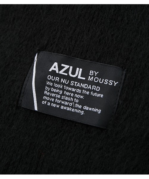 AZUL by moussy(アズールバイマウジー)の「RUSSELL KNITTING MUFFLER/ラッセルニッティングマフラー(マフラー・メンズ・ライトカーキ/ライトピンク/オフホワイト/ベージュ/ブラック・FREE)」の14枚目の写真