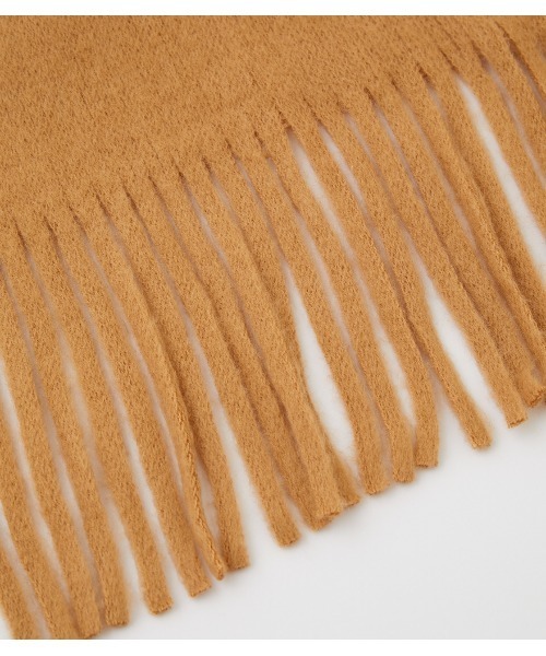 AZUL by moussy(アズールバイマウジー)の「RUSSELL KNITTING MUFFLER/ラッセルニッティングマフラー(マフラー・メンズ・ライトカーキ/ライトピンク/オフホワイト/ベージュ/ブラック・FREE)」の17枚目の写真