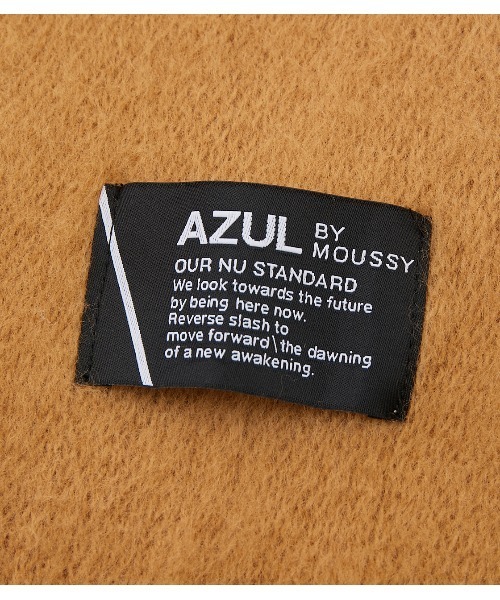 AZUL by moussy(アズールバイマウジー)の「RUSSELL KNITTING MUFFLER/ラッセルニッティングマフラー(マフラー・メンズ・ライトカーキ/ライトピンク/オフホワイト/ベージュ/ブラック・FREE)」の19枚目の写真