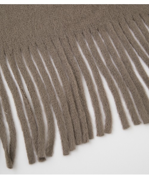 AZUL by moussy(アズールバイマウジー)の「RUSSELL KNITTING MUFFLER/ラッセルニッティングマフラー(マフラー・メンズ・ライトカーキ/ライトピンク/オフホワイト/ベージュ/ブラック・FREE)」の22枚目の写真