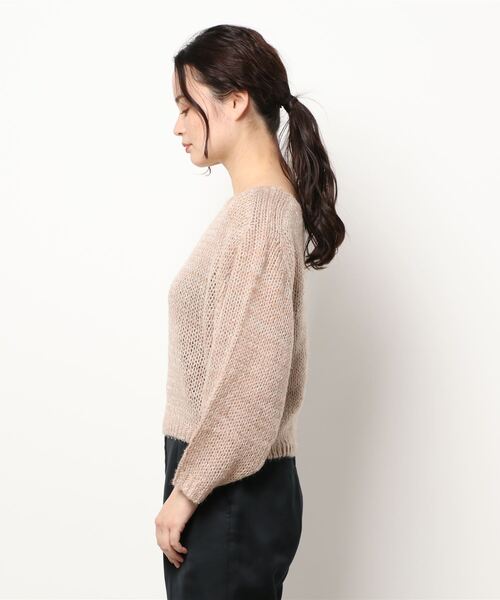 flower（フラワー）の「オーロラニットトップ（ニット/セーター・レディース・ベージュ/アイボリー・FREE）」の3枚目の写真