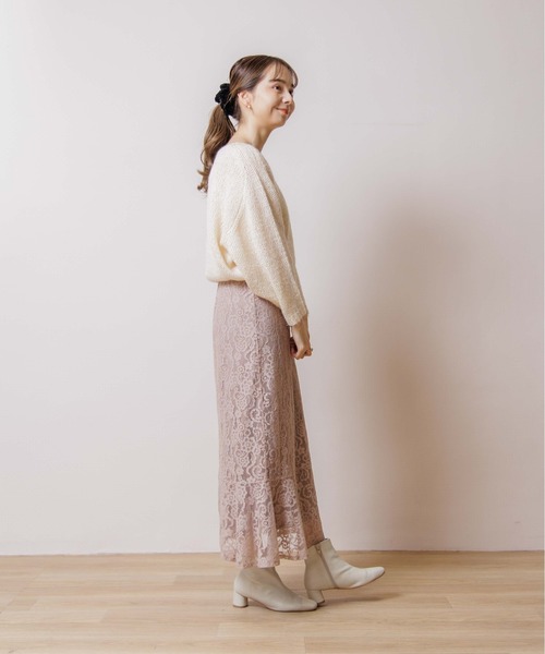 flower（フラワー）の「オーロラニットトップ（ニット/セーター・レディース・ベージュ/アイボリー・FREE）」の11枚目の写真