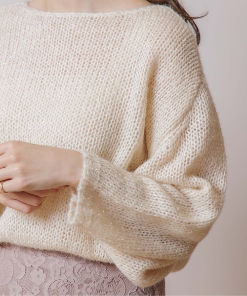 flower（フラワー）の「オーロラニットトップ（ニット/セーター・レディース・ベージュ/アイボリー・FREE）」の16枚目の写真