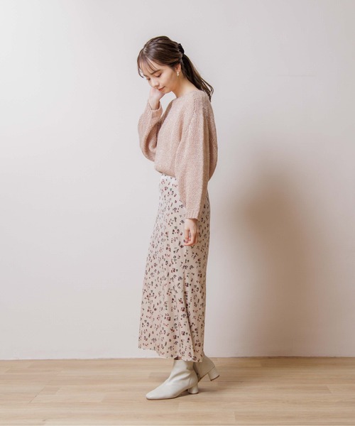 flower（フラワー）の「オーロラニットトップ（ニット/セーター・レディース・ベージュ/アイボリー・FREE）」の20枚目の写真