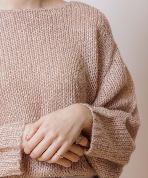 flower（フラワー）の「オーロラニットトップ（ニット/セーター・レディース・ベージュ/アイボリー・FREE）」の8枚目の写真