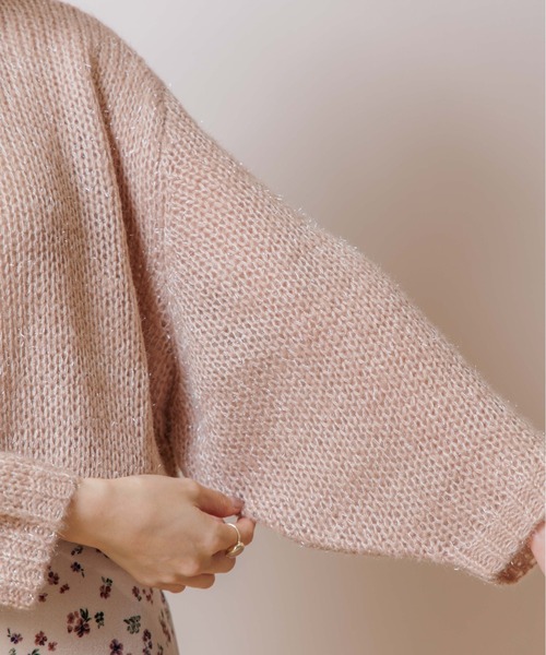 flower（フラワー）の「オーロラニットトップ（ニット/セーター・レディース・ベージュ/アイボリー・FREE）」の7枚目の写真