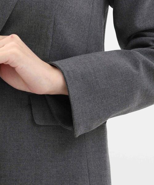DRESKIP（ドレスキップ）の「◆洗えるキャリーマンテーラードジャケット（テーラードジャケット・レディース・ブラック/ダークグレー・01/02/03/04）」の7枚目の写真