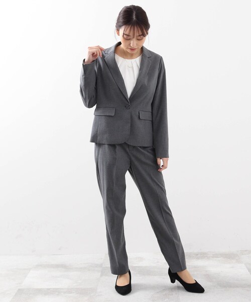 DRESKIP（ドレスキップ）の「◆洗えるキャリーマンテーラードジャケット（テーラードジャケット・レディース・ブラック/ダークグレー・01/02/03/04）」の14枚目の写真