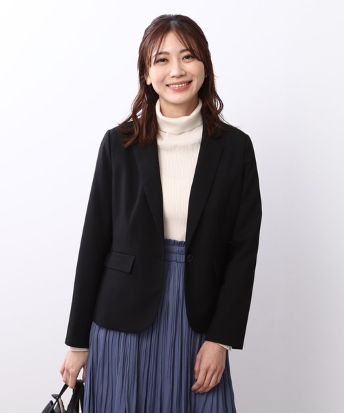 DRESKIP（ドレスキップ）の「◆洗えるキャリーマンテーラードジャケット（テーラードジャケット・レディース・ブラック/ダークグレー・01/02/03/04）」の18枚目の写真