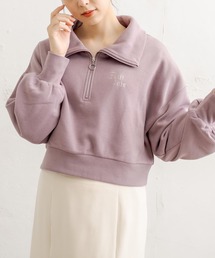 OLIVE des OLIVE | zipショートプルオーバー(スウェット)