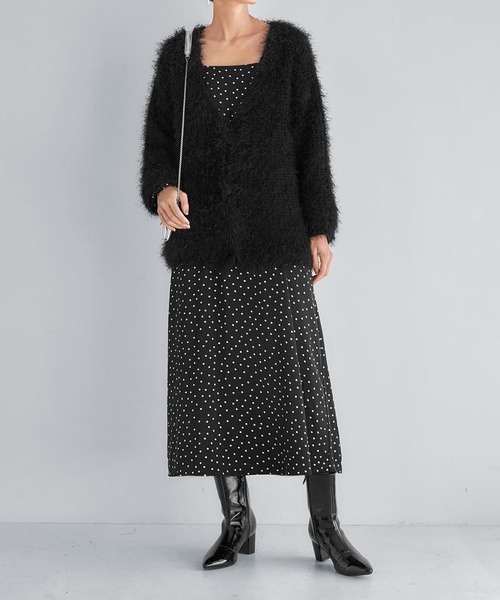 ドット柄スクエアネックワンピ―ス（ワンピース）｜STYLE DELI