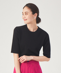 qualite | 【2022春新色登場】ウォッシャブルクルーネックニットT(ニット/セーター)