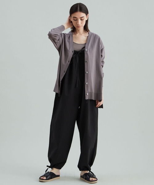 1er Arrondissement（プルミエアロンディスモン）の「ハイツイストコットンスリットカーディガン（カーディガン/ボレロ・レディース・ブラック/グレー/グレイッシュベージュ/ホワイト・FREE）」の5枚目の写真