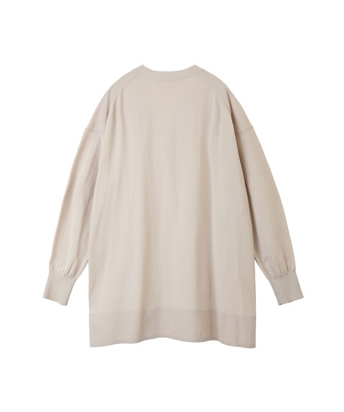 1er Arrondissement（プルミエアロンディスモン）の「ハイツイストコットンスリットカーディガン（カーディガン/ボレロ・レディース・ブラック/グレー/グレイッシュベージュ/ホワイト・FREE）」の9枚目の写真