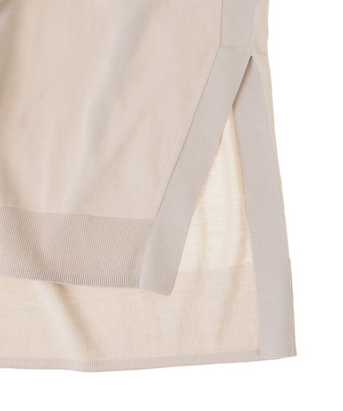 1er Arrondissement（プルミエアロンディスモン）の「ハイツイストコットンスリットカーディガン（カーディガン/ボレロ・レディース・ブラック/グレー/グレイッシュベージュ/ホワイト・FREE）」の14枚目の写真