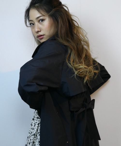 CECIL McBEE(セシルマクビー)の「撥水加工トレンチコート(トレンチコート・レディース・カーキ/モカ/ブラック・LARGE/MEDIUM)」の10枚目の写真