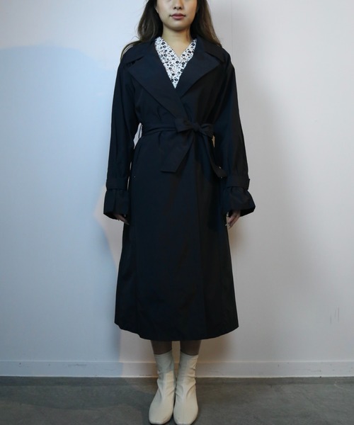 CECIL McBEE(セシルマクビー)の「撥水加工トレンチコート(トレンチコート・レディース・カーキ/モカ/ブラック・LARGE/MEDIUM)」の4枚目の写真