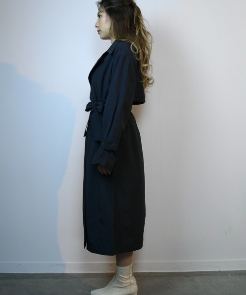 CECIL McBEE(セシルマクビー)の「撥水加工トレンチコート(トレンチコート・レディース・カーキ/モカ/ブラック・LARGE/MEDIUM)」の5枚目の写真